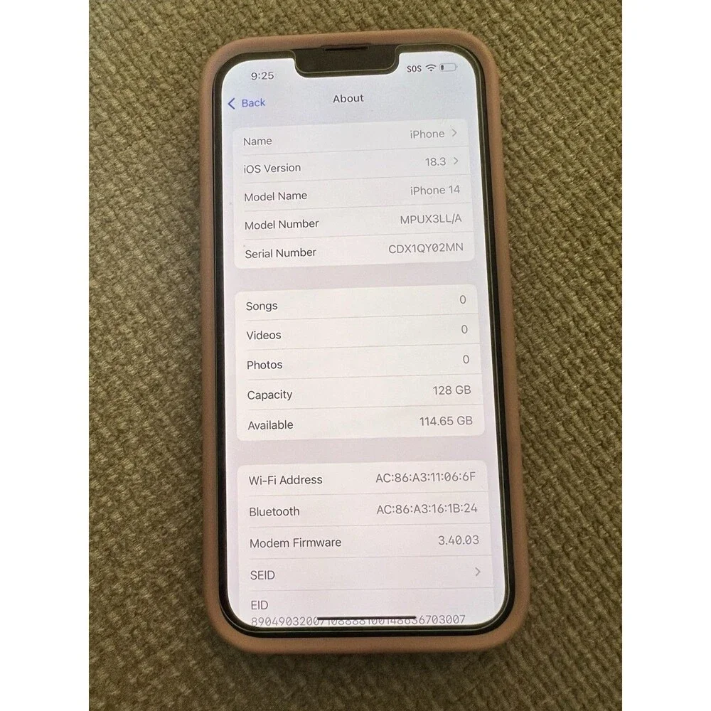 Apple iPhone 14 6.1